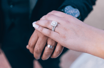 The style of the engagement ring
