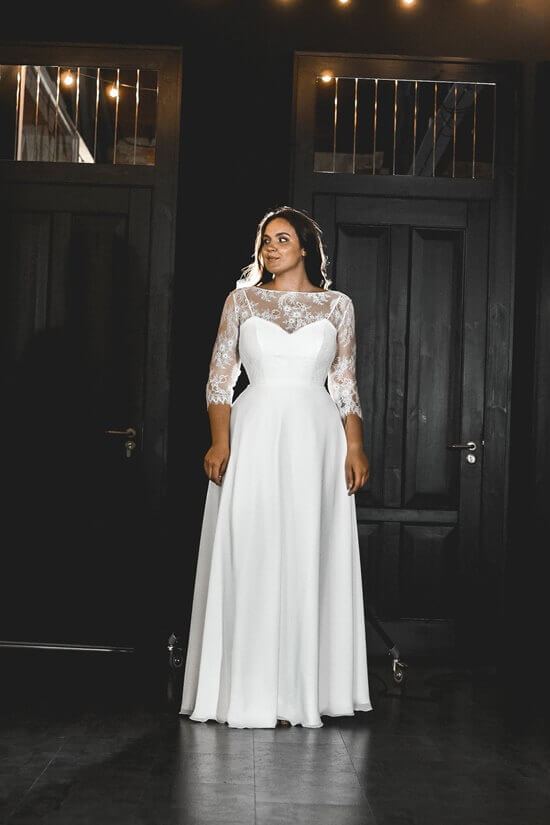 Plus Size Lace Wedding Dress Azalea